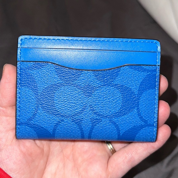 Coach Bags Coach Blue Card Case Poshmark